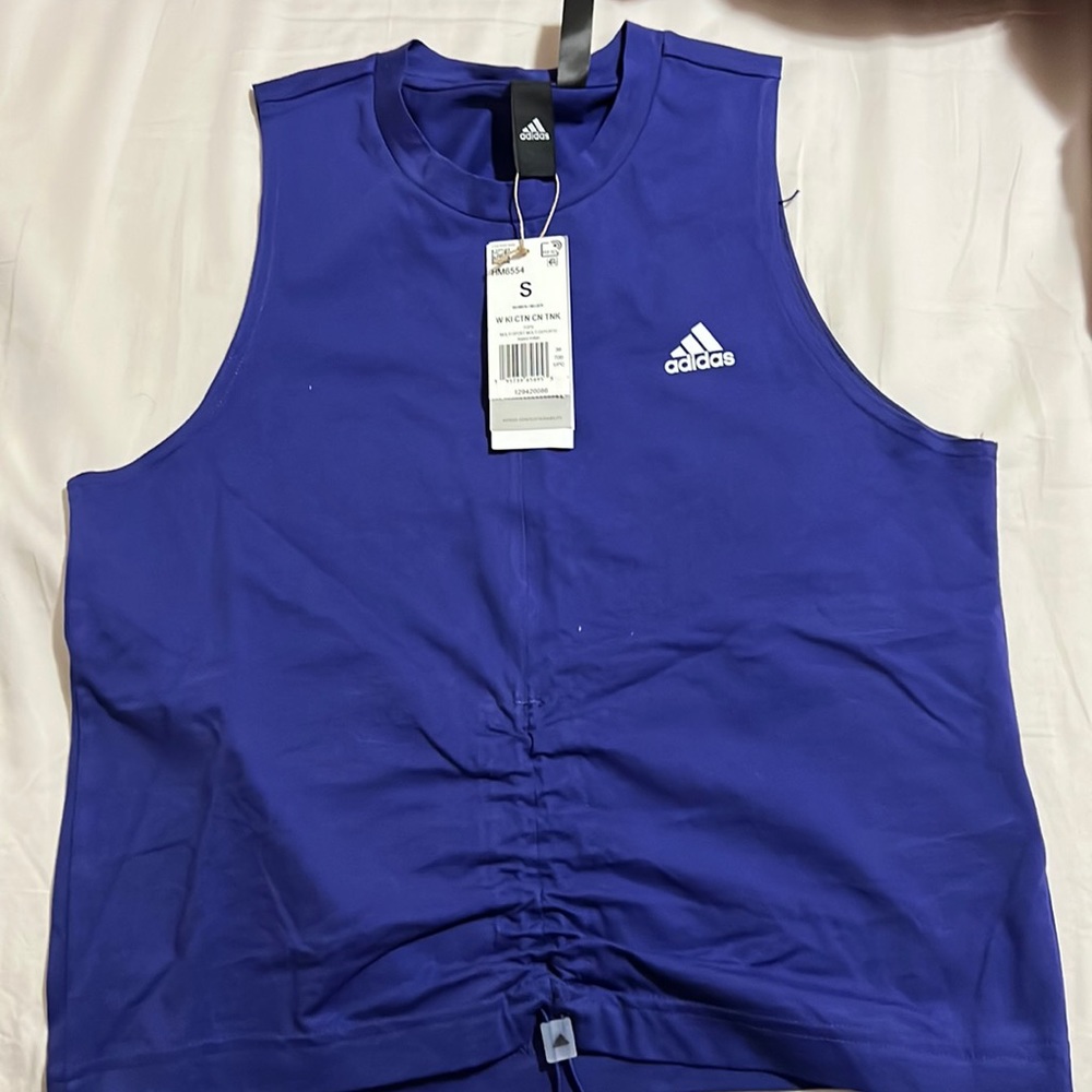 Adidas cinch tank in Legacy Indigo Size Small